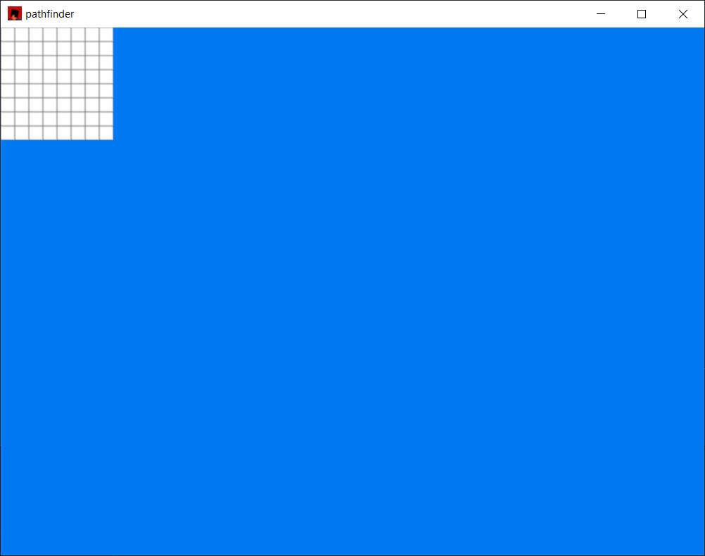 empty grid of tiles